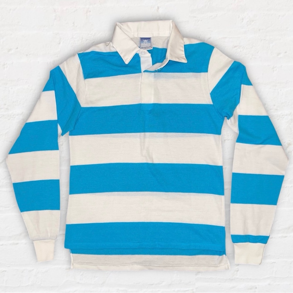 Vintage 80’s Striped Polo Long Sleeve Shirt